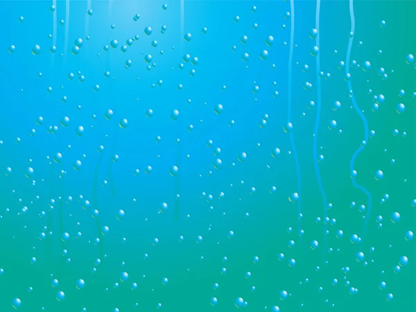 Gota de chuva em uma janela — Vetor de Stock