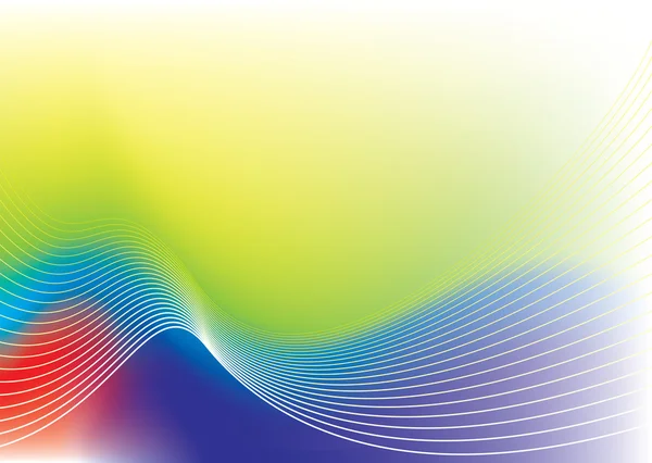 Flujo de onda arco iris — Vector de stock