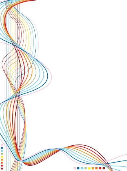Rainbow warp blanc — Image vectorielle