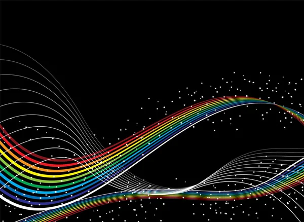 Rainbow swish — Stock vektor