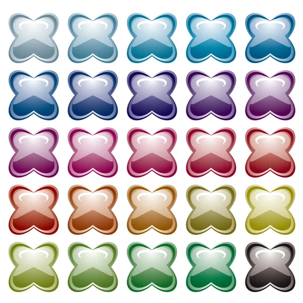 Variation du pucker arc-en-ciel — Image vectorielle