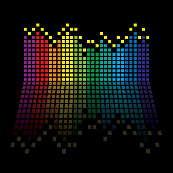 Regenboog equalizer — Stockvector