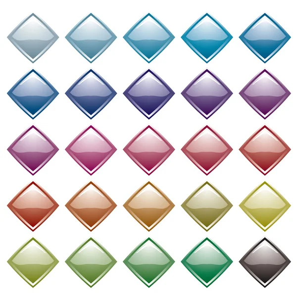Rainbow diamond variace — Stockový vektor