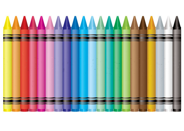 Rainbow crayon