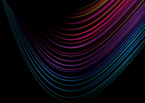 Rainbow crazy swirl — Stock Vector
