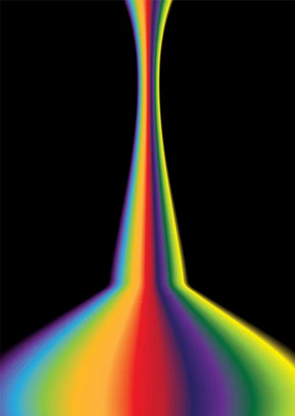Arcobaleno curva luminoso — Vettoriale Stock