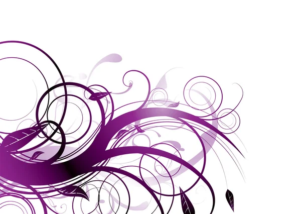 紫の花 — ストックベクタ