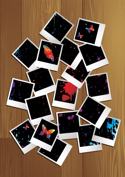 Polaroid puzzle aard — Stockvector