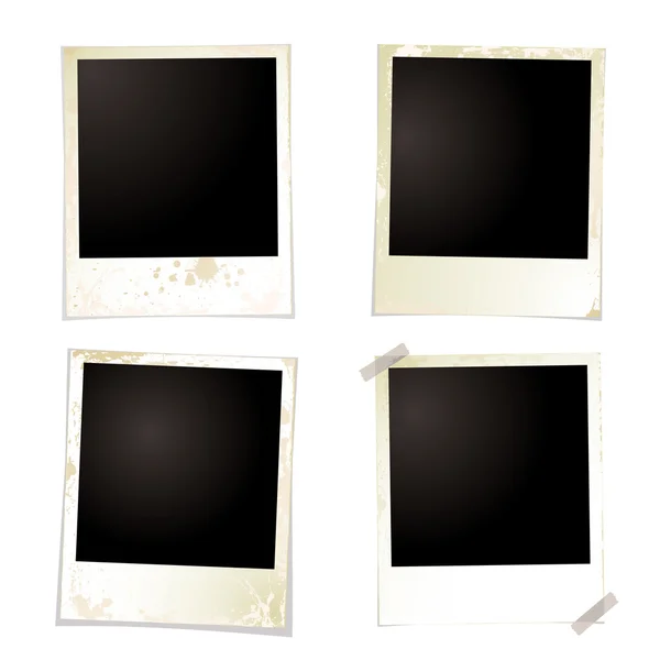 Polaroid grunge quatre bandes — Image vectorielle
