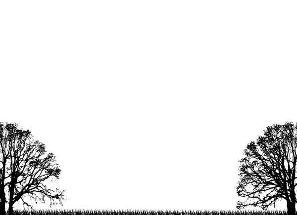 Plain trees — Stock Vector