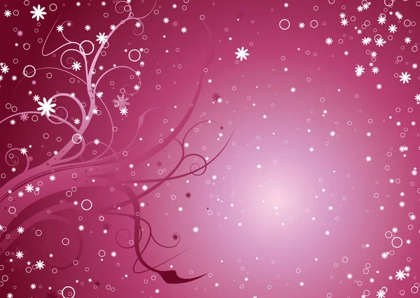 Pink stella floral — Stok Vektör