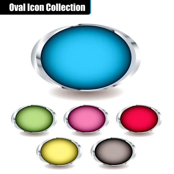 Colección oval — Vector de stock