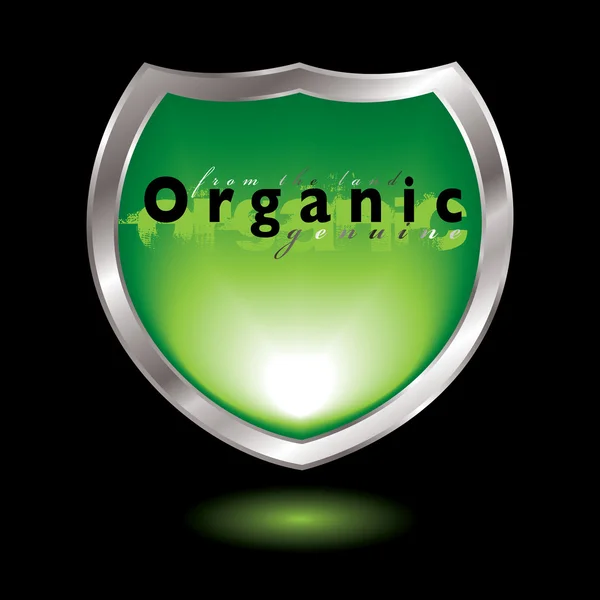 Organic shield — Stock Vector