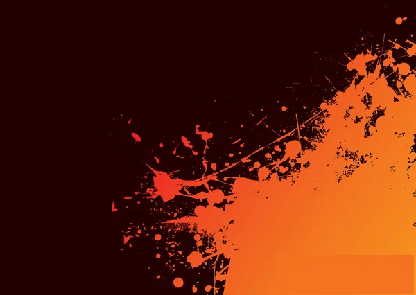 Soleil grunge orange — Image vectorielle