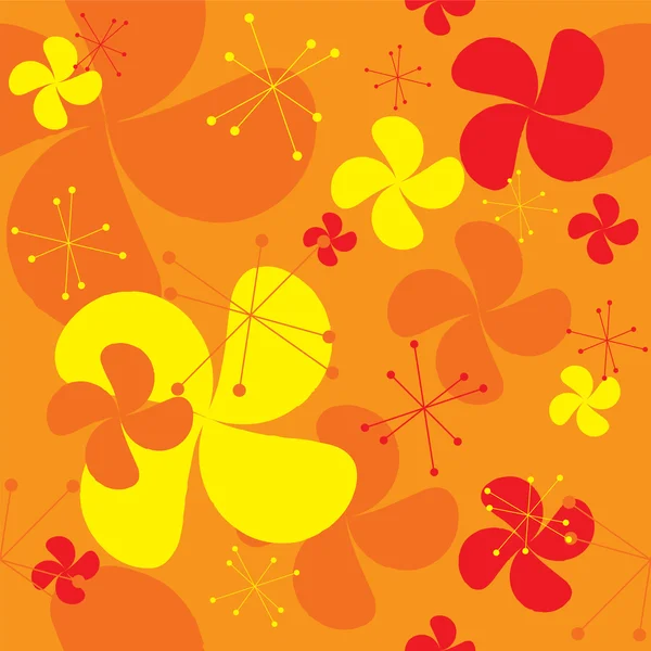 橙色风扇背景 — 图库矢量图片