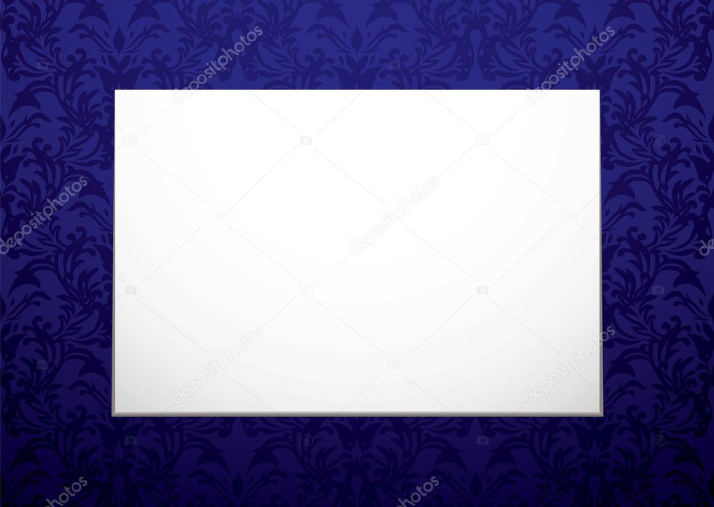 Blank canvas on purple
