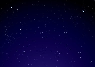 Night sky with star clouds clipart