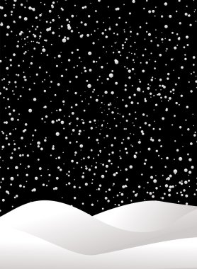 Night flurry clipart