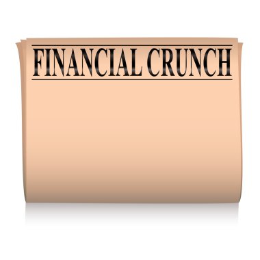 Newspaper pink financial clipart