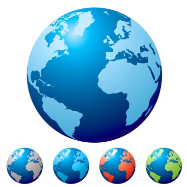 Multi globe clipart