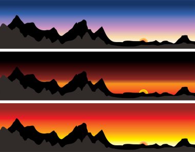 Mountain range clipart