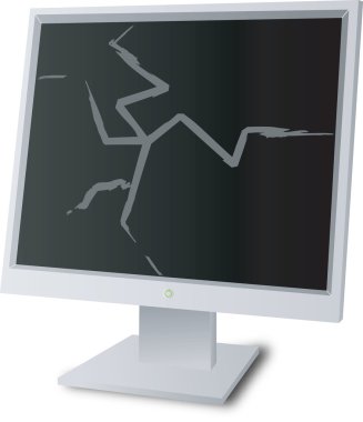 Monitor broken clipart