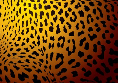 Leopard skin gold clipart