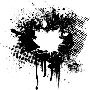 Ink splat overlay clipart