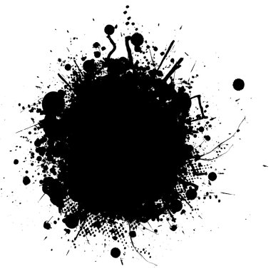 Ink splat blob clipart