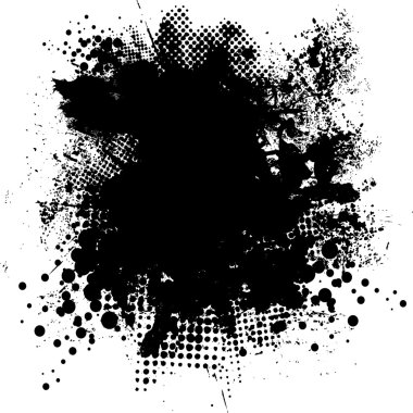 Ink splat round clipart