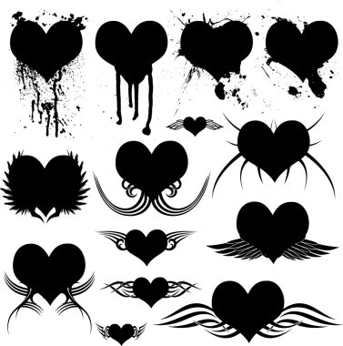 Heart gothic clipart