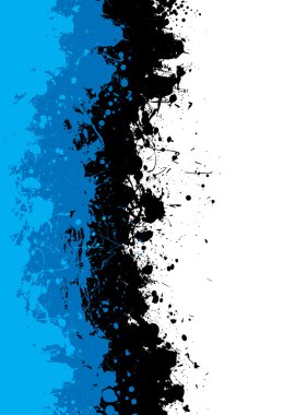 Grunge blue splat clipart