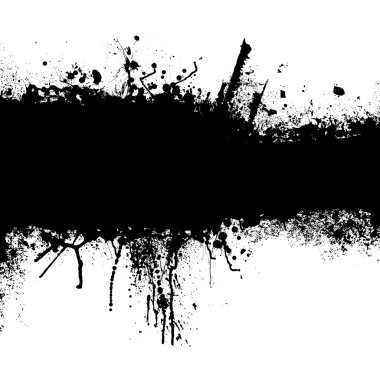 Grunge black strip clipart