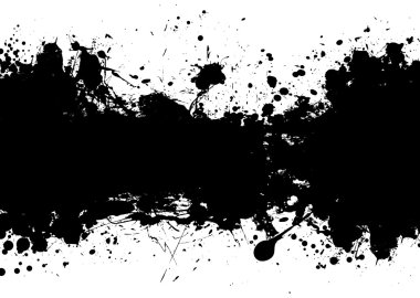 Grunge banner black clipart