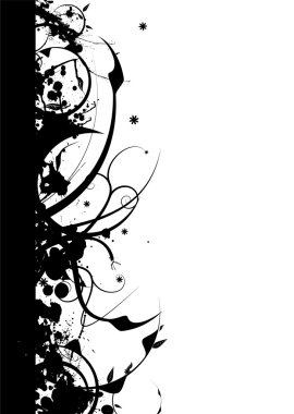 Gothic nature border clipart