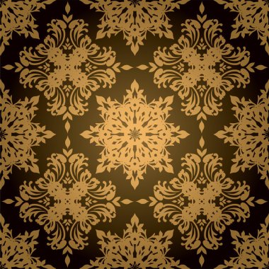 Gothic gold leaf clipart