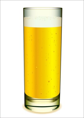 Glass of beer clipart