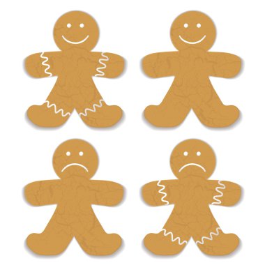 Gingerbread man clipart