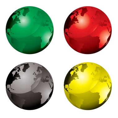 Gel globe variation clipart