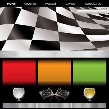 Formula racing web clipart