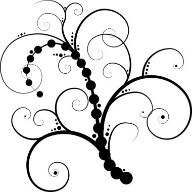 Floral vine clipart