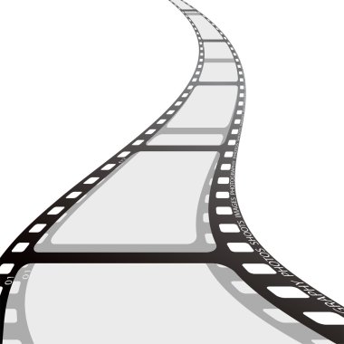 Film strip reel wave clipart