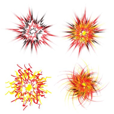 Explosion star clipart