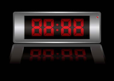 Digital alarm clock any clipart