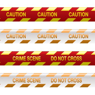 Crime scene tape red clipart