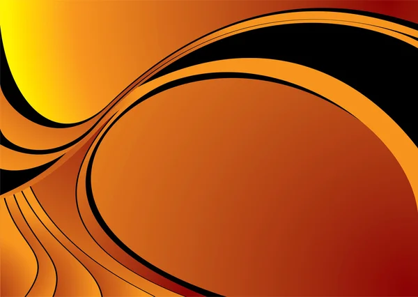 Angolo curva arancione — Vettoriale Stock