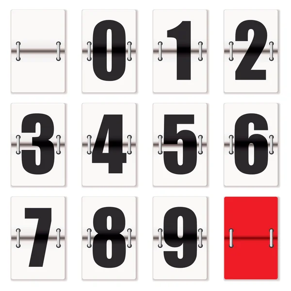 Nummerteller klok — Stockvector