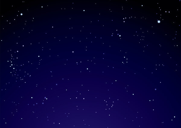 Night sky with star clouds