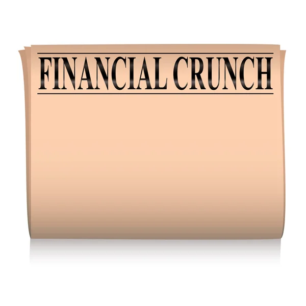 Newspaper pink financial — Stock Vector