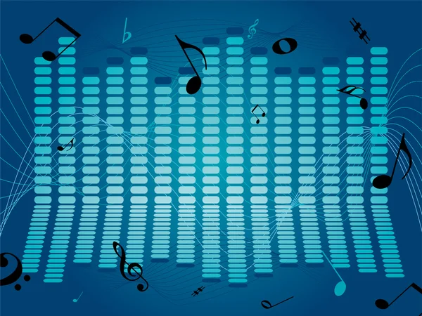 Музыкальный поток — стоковый вектор